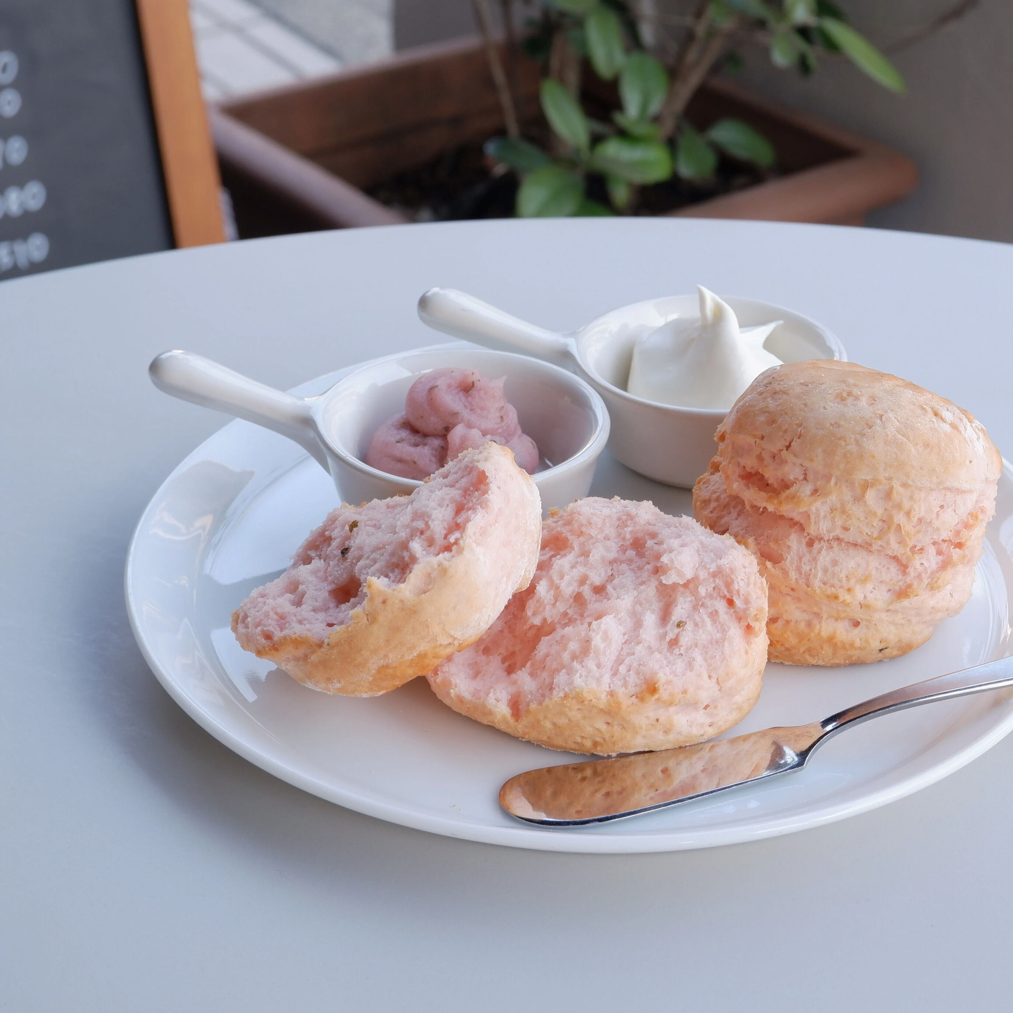 桜のスコーン6個　桜餡付き