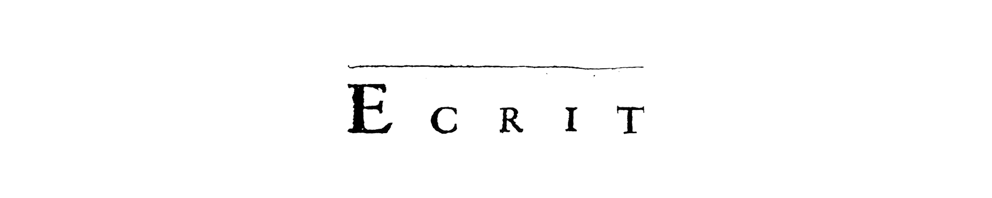 Ecrit bookstore