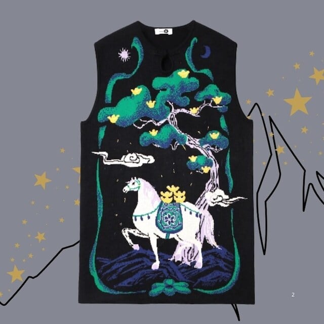 立体ブラックチューリップブーケネクタイ