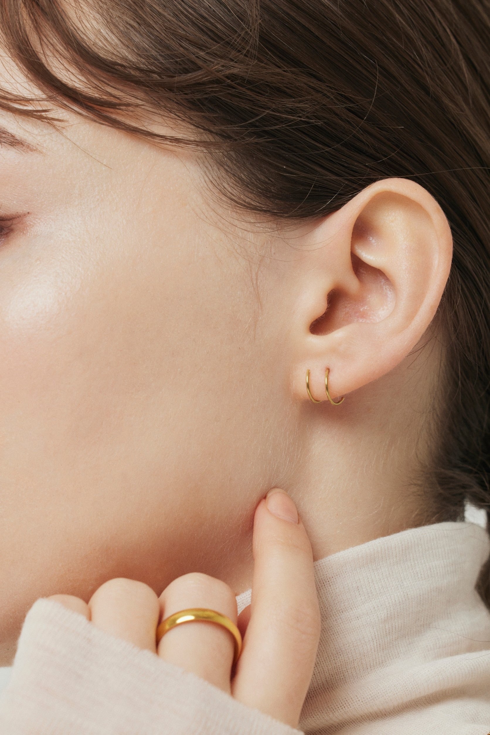 SHIHARA ダイアモンドツイストピンピアス Diamond Twist Pierce 06 - SHIHARA