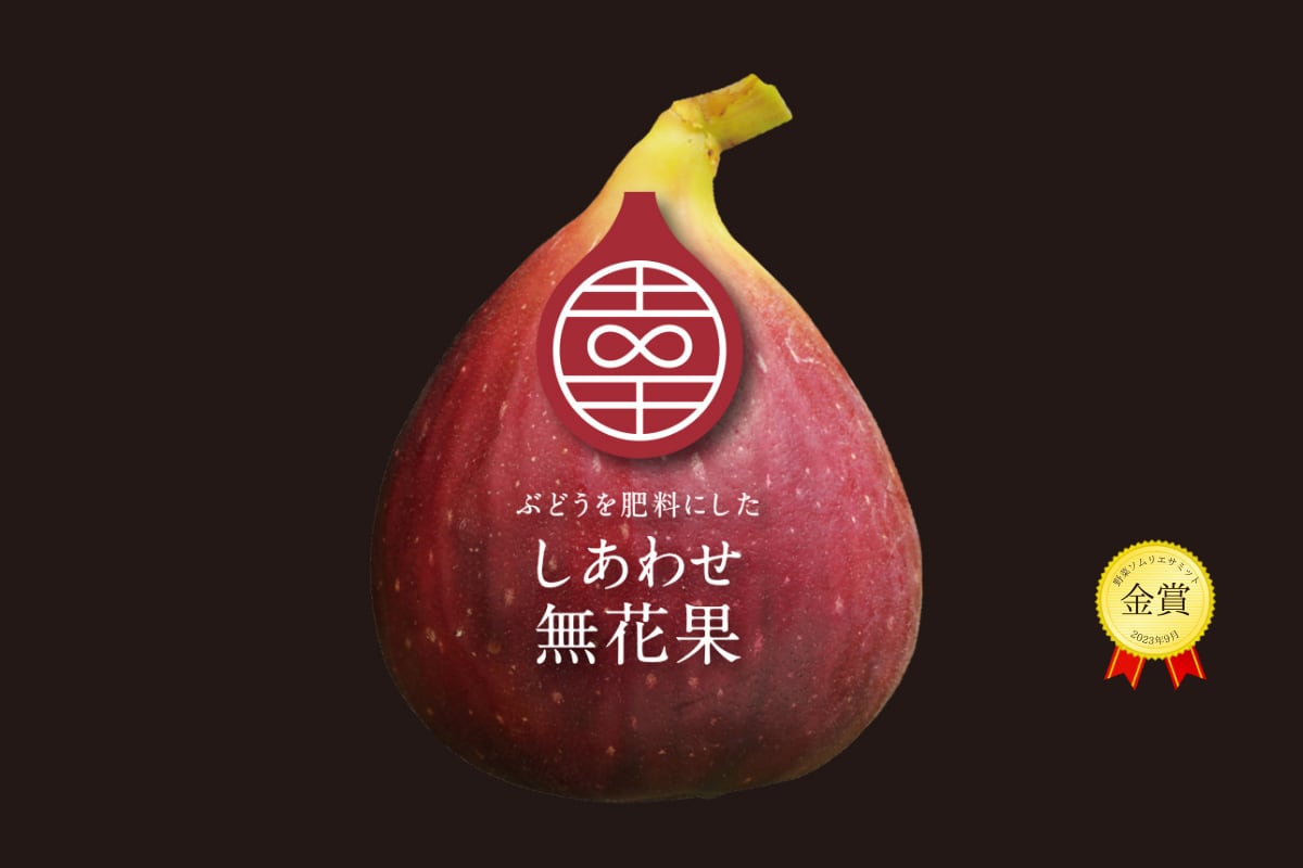 ぶどうを肥料にした
しあわせ無花果