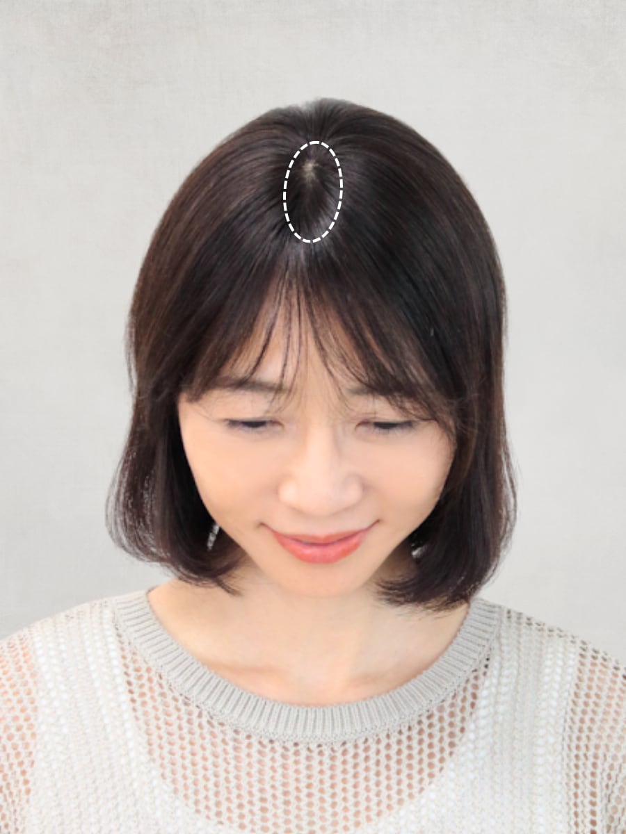 前髪が薄い