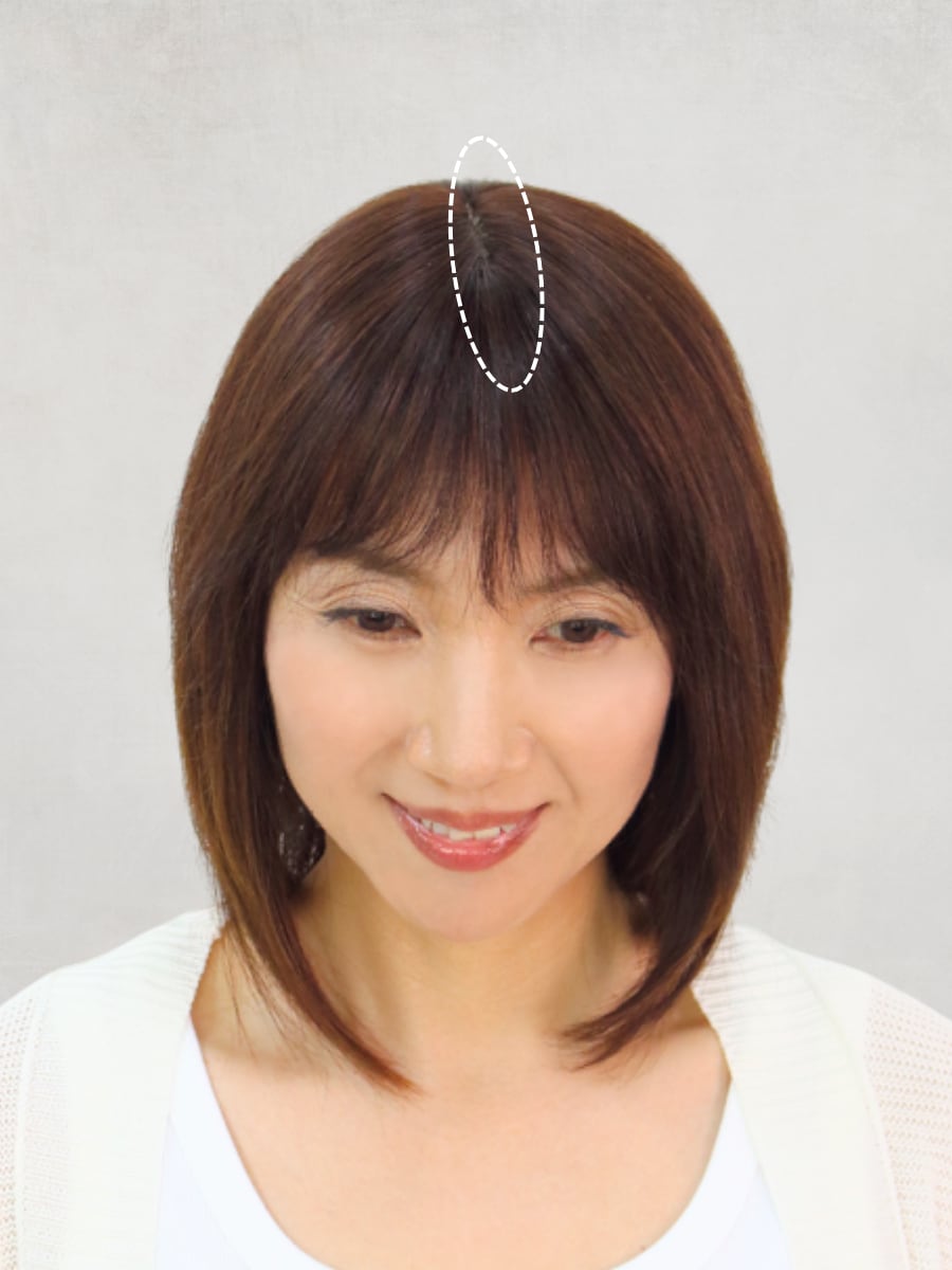 分け目の白髪