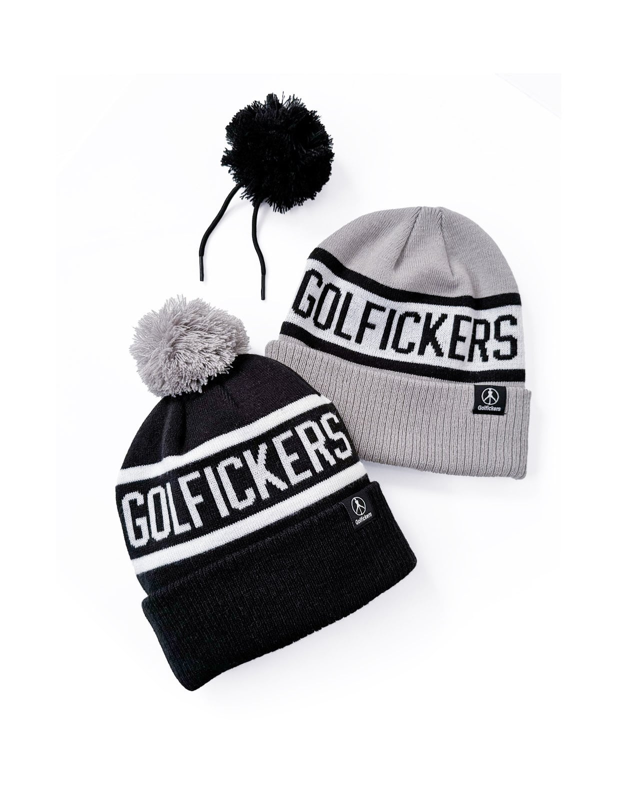 【美品】golfickers ニットキャップ（黒）