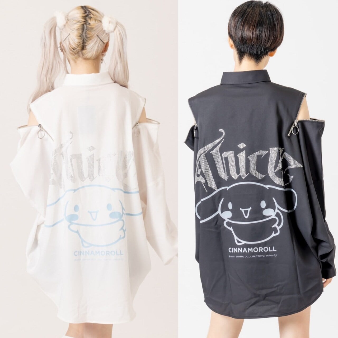 THICC #グリ下 クマ ZIP シャツ