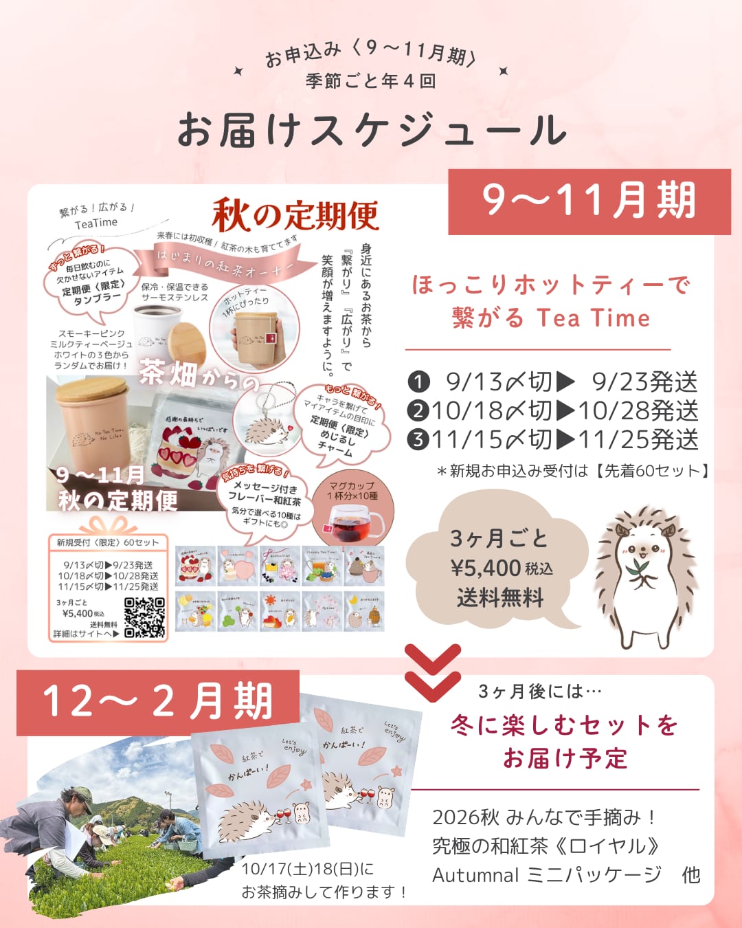 <br>
<br>
秋のお茶摘みで作る<br>
究極の和紅茶ロイヤルもも<br>
次回お届けします！
<br>