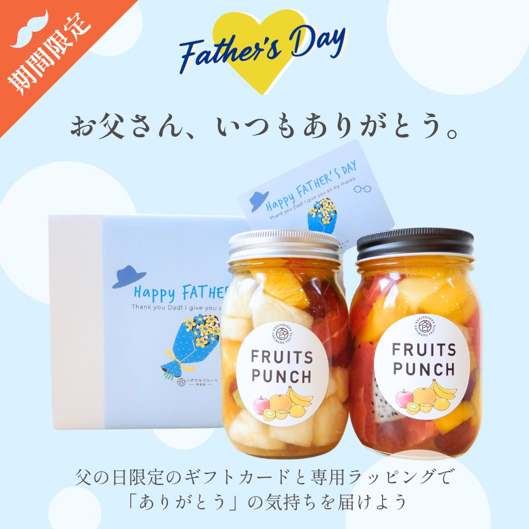 父の日特別ギフト包装でお届け♪【6月30日お届け分まで】フルーツポンチギフトBOX（西表島産ピーチパインミックス×マンゴーミックス）