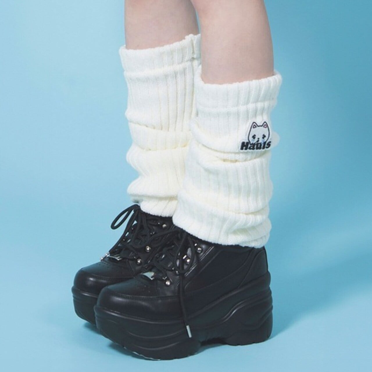 最強もこもこ♡レッグウォーマー(アイボリー)