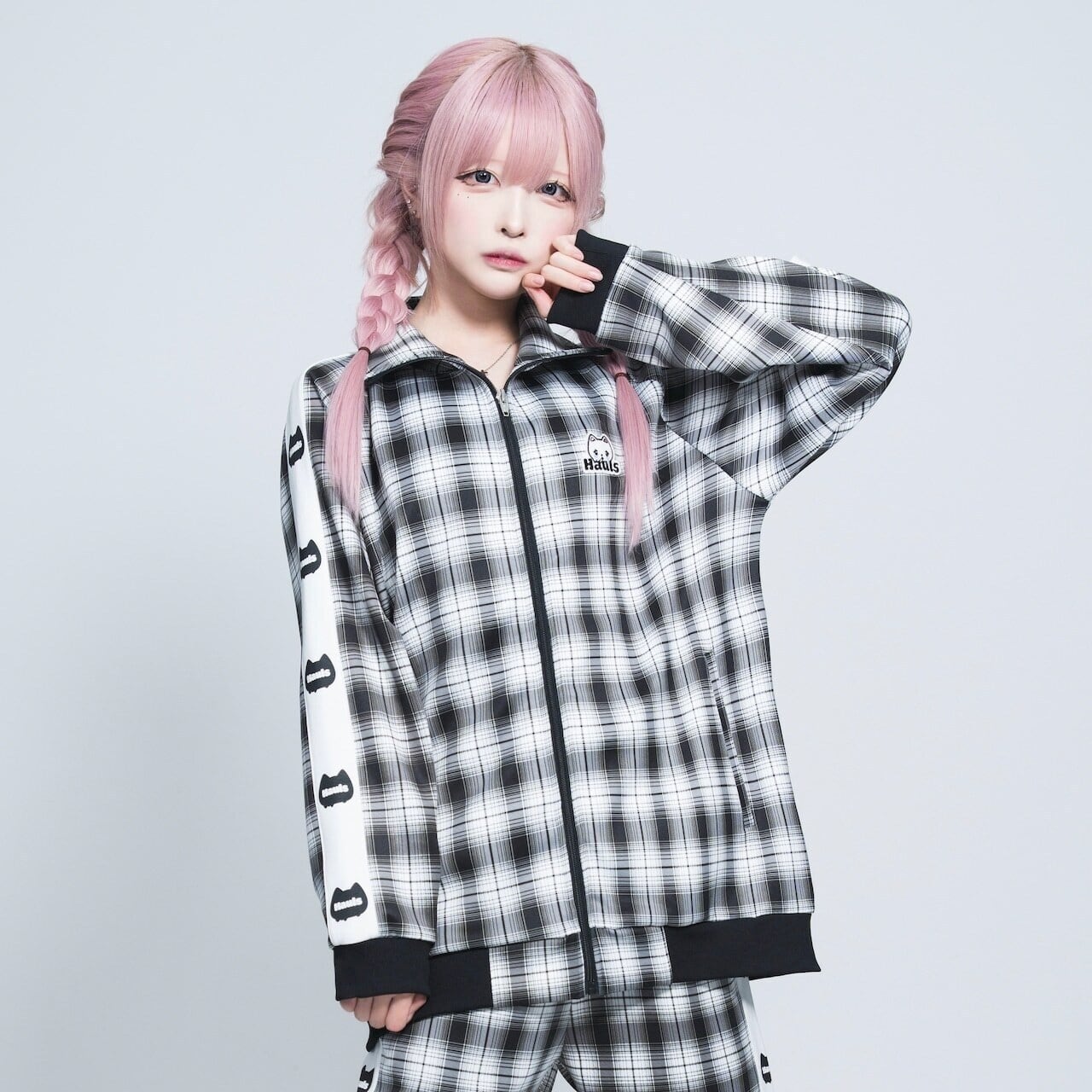 新！柄 ネ申おジャージ参上！(チェックBLACK)