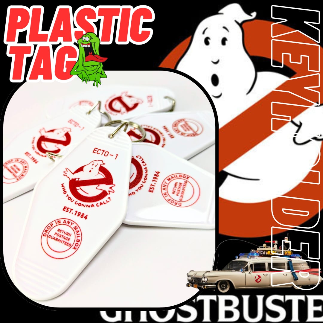 【 Ghostbusters ( ゴーストバスターズ ) 】
PLASTIC TAG / プラスチックタグキーホルダー / ルームタグ / CARタグ