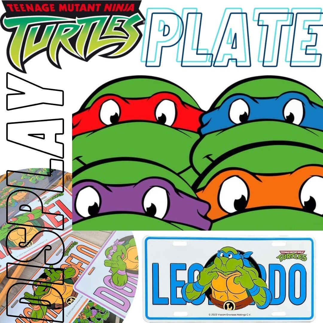 【 Teenage Mutant Ninja Turtles ( ティーンエイジ ミュータント ニンジャ タートルズ ) 】CM PLATE / CMプレート / ライセンスプレート