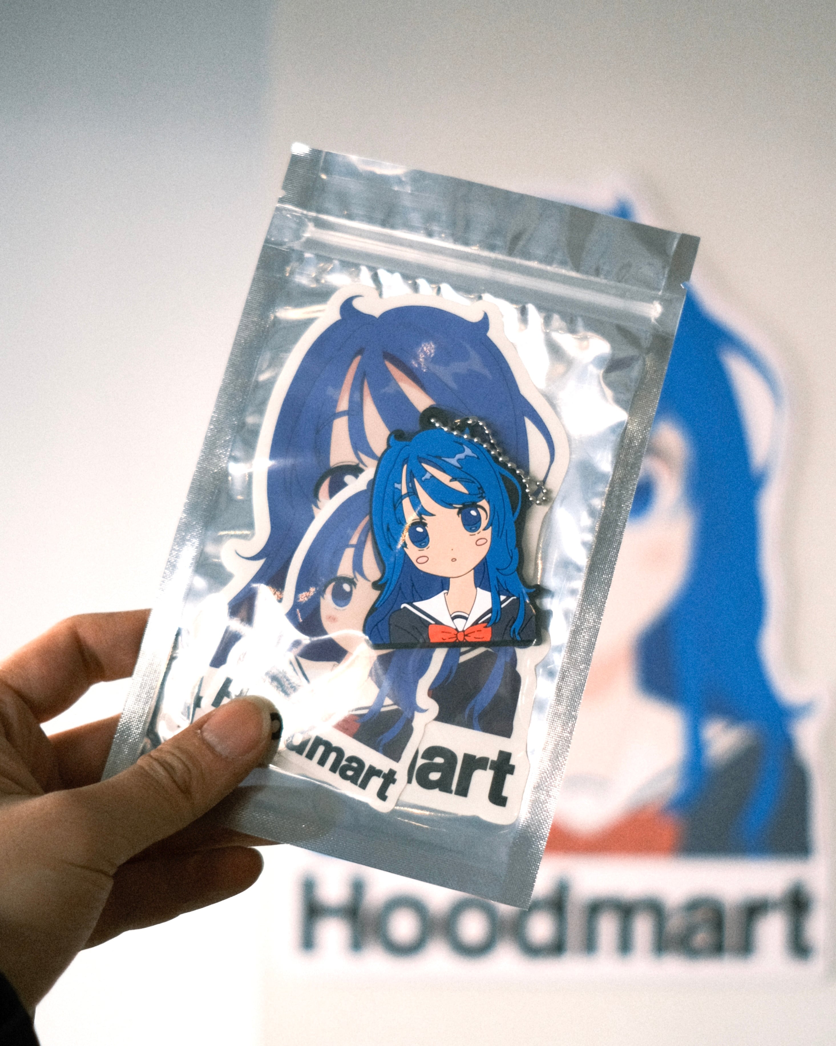 Hoodmart キーホルダー macoちゃん ステッカー セット フッドマート