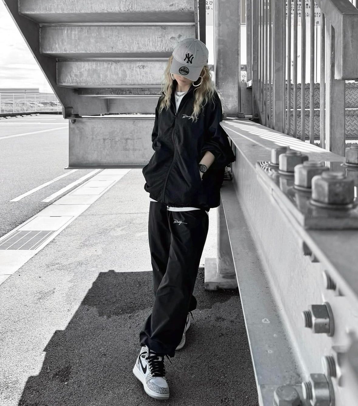 ID ナイロン トラックジャケット&パンツ【セットアップ/BLACK】
￥19,800
