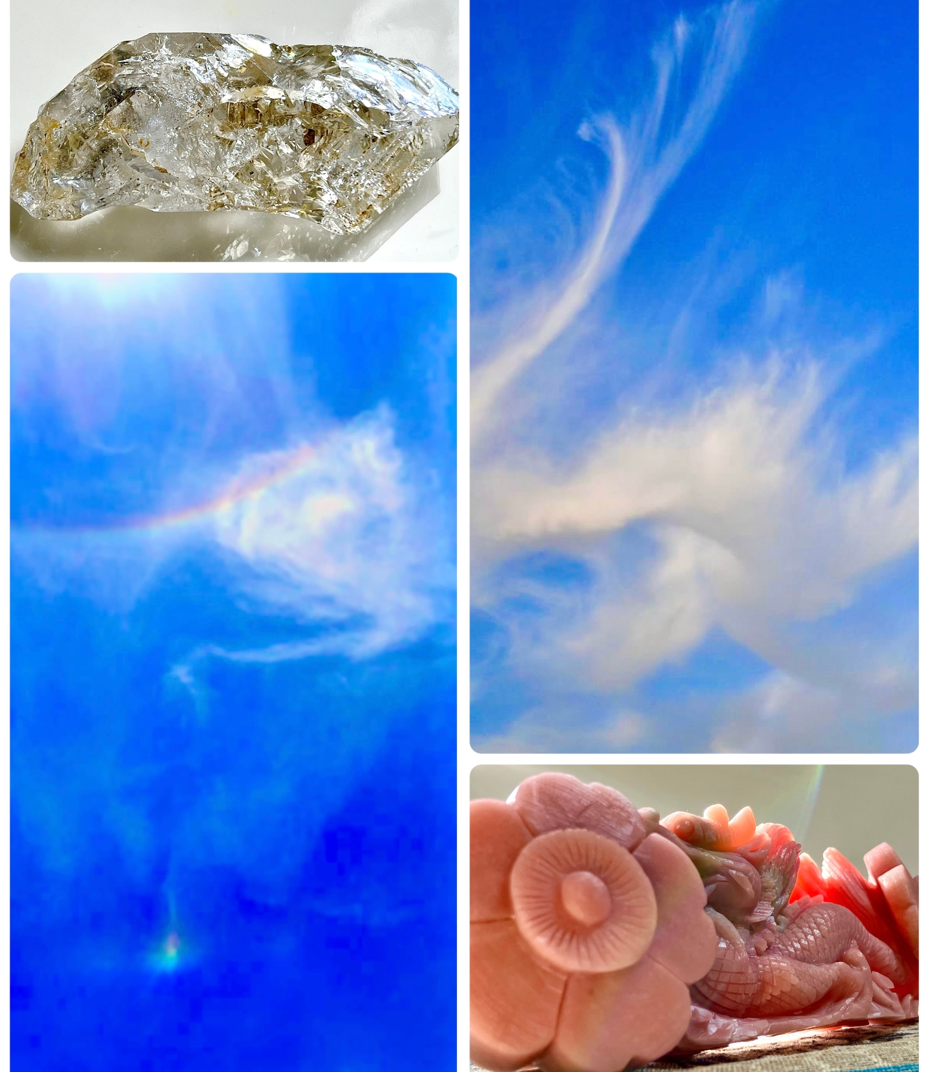 サポート力倍増！強力浄化力】水晶ファントムスフィア⭐️山⭐️台座