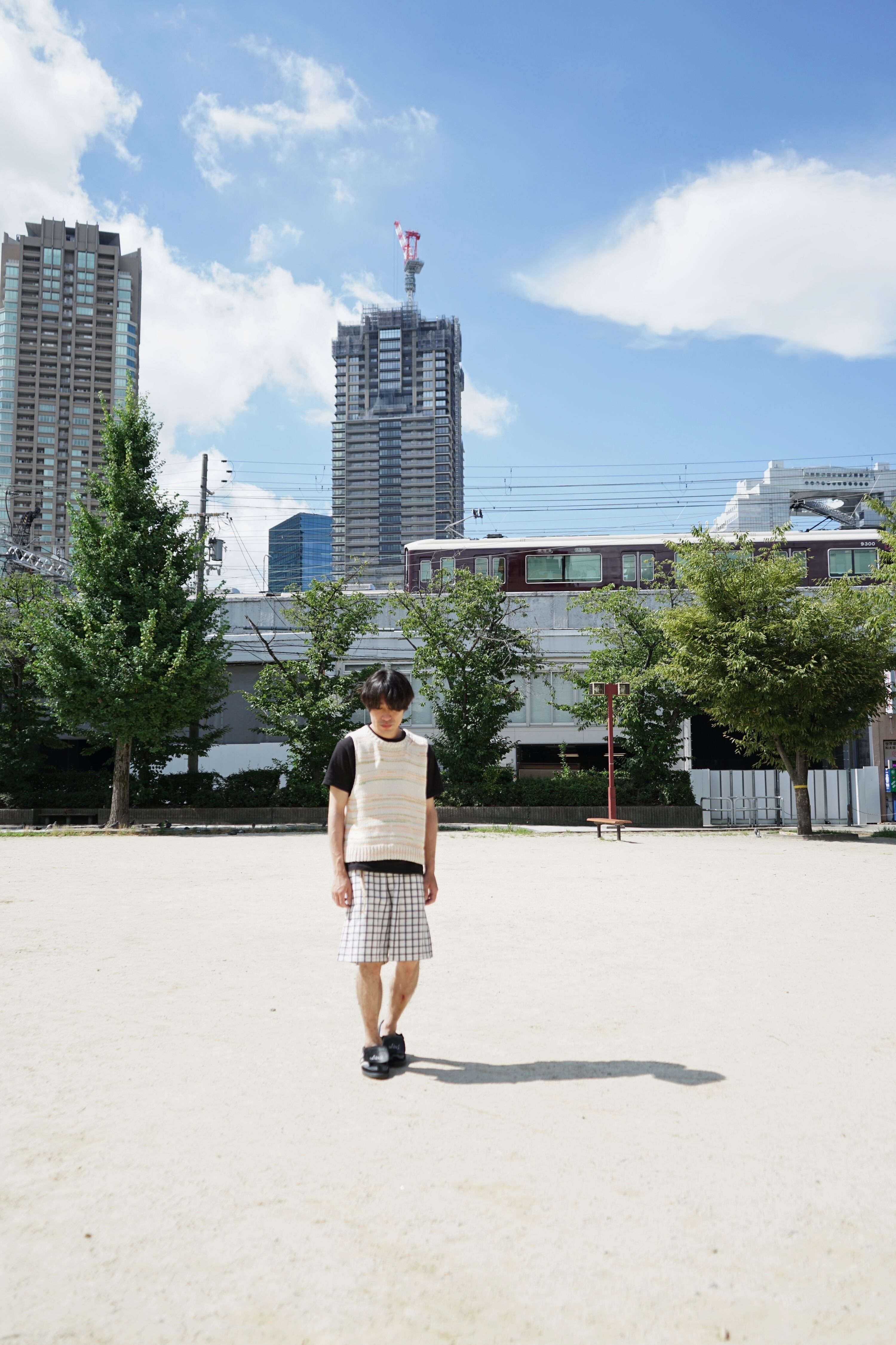 人気作家 ito fukuokaさん　リネンパンツ　赤 ito