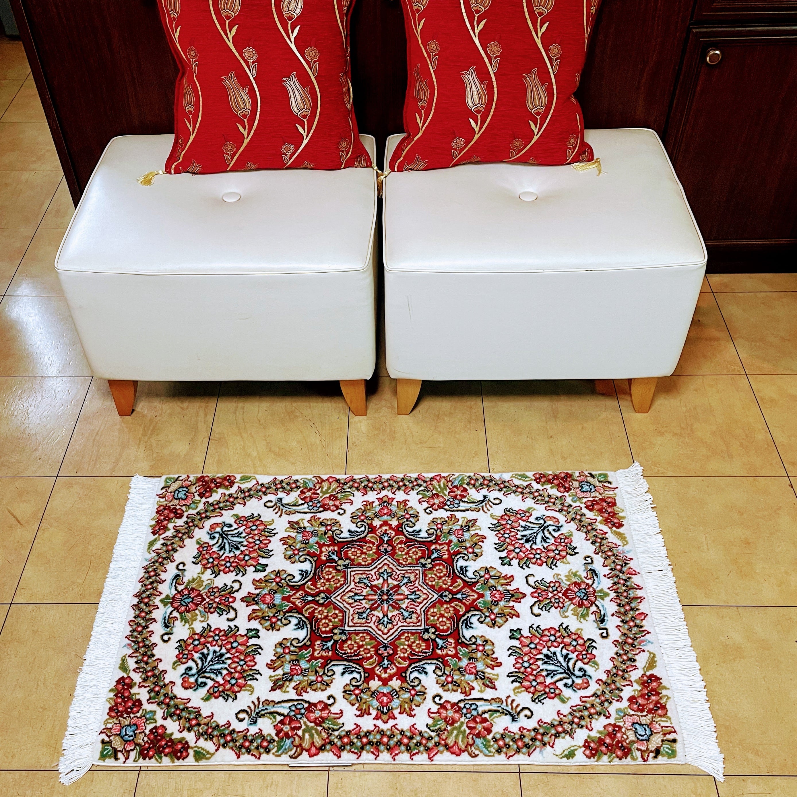 88x60cmペルシャ絨毯　アマレバフトライオンラグ　ギャッベ手織り絨毯 88x60cmペルシャ絨毯 アマレバフトライオンラグ ギャッベ手織り絨毯