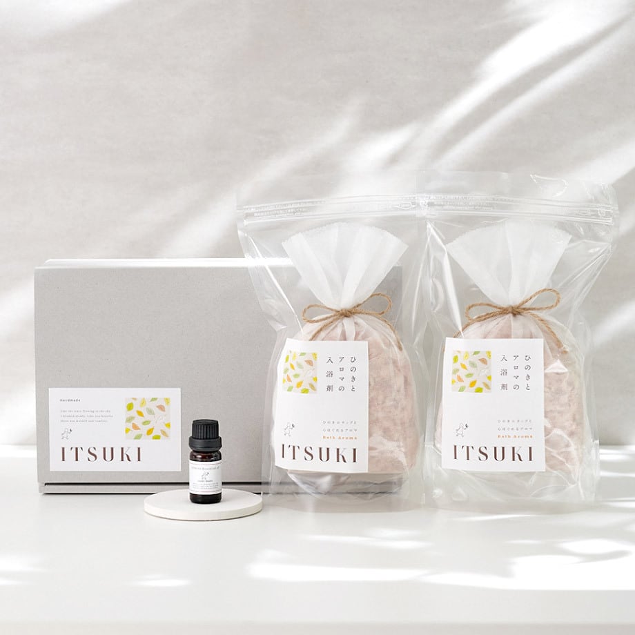 国産ひのきの入浴剤 │ 2包＋ひのきオイル10ml ギフトセット