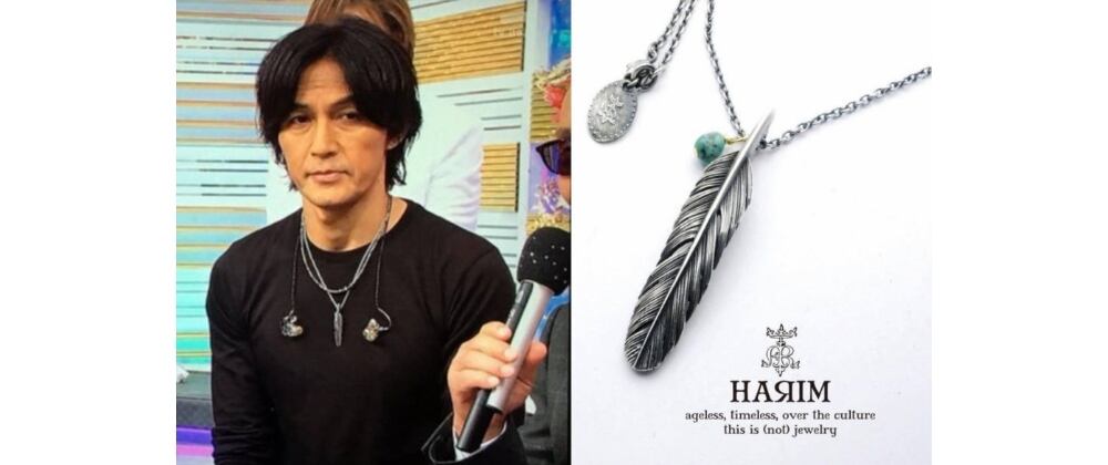 B'z 稲葉着用フェザーチョーカー（再現モデル） ラスト1点☆B'z 稲葉着用フェザーチョーカー（再現モデル