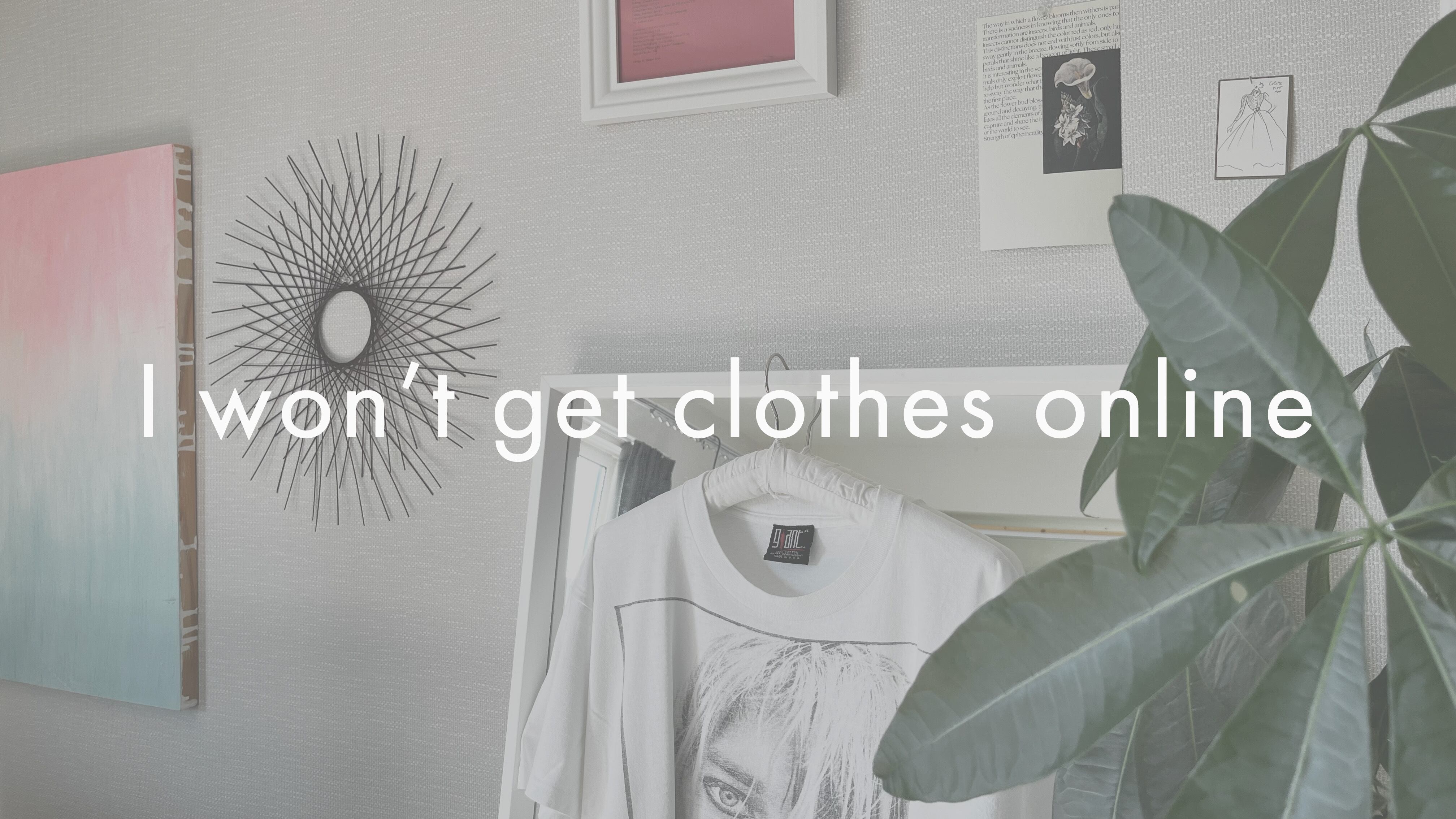 I won't get clothes online