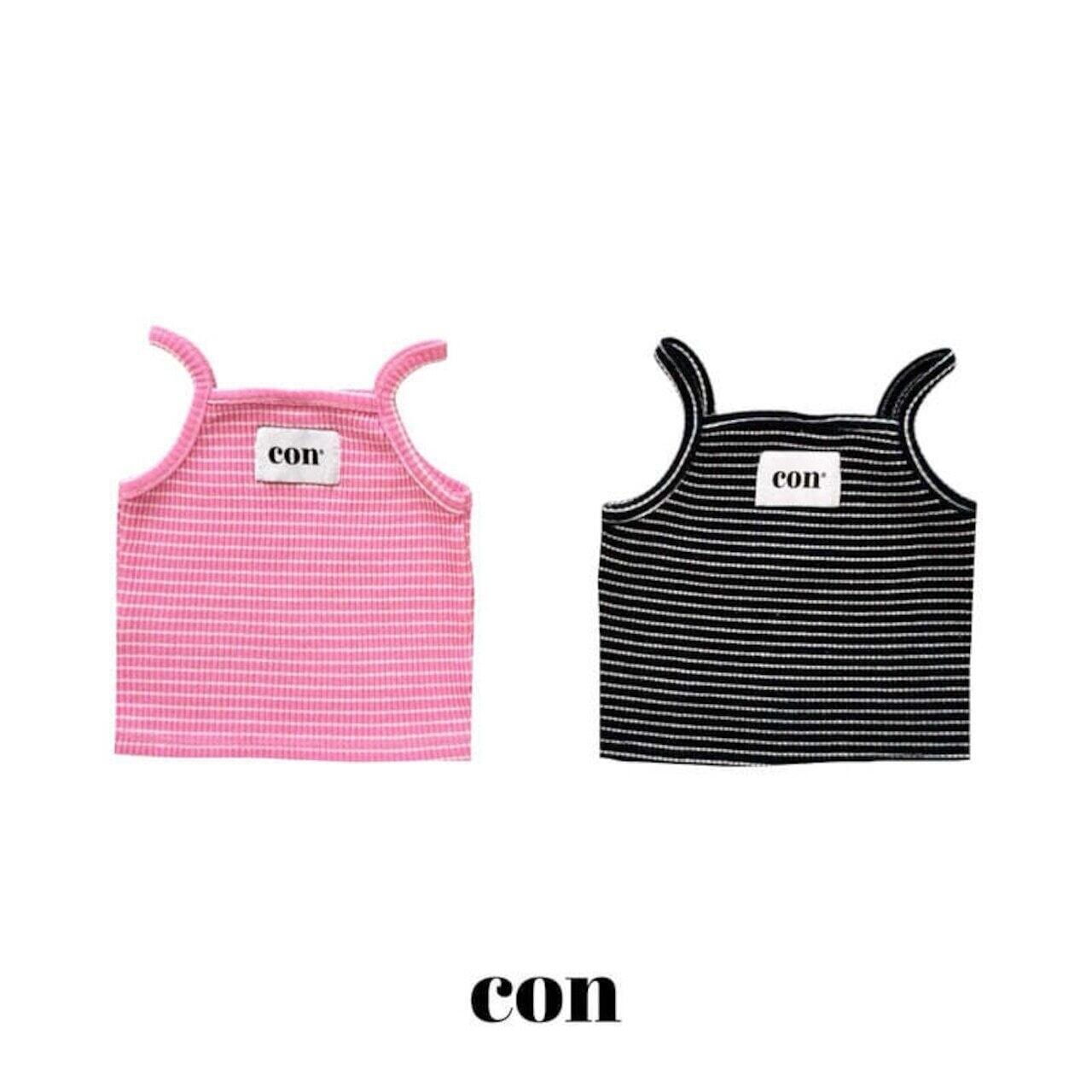韓国子供服⌇CON⌇アイCONストライプキャミソール⌇26summer 2nd⌇ベビー⌇キッズ服⌇キャミソール⌇ *1~4*