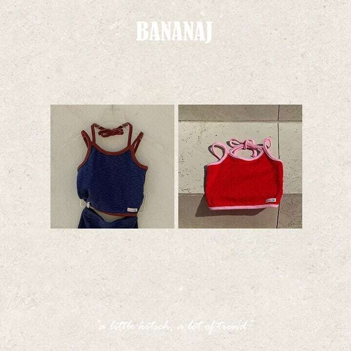 韓国子供服⌇BANANA J ⌇ハイディ ホルターネックトップス⌇26summer 2nd⌇トップス⌇ *XS~JS*