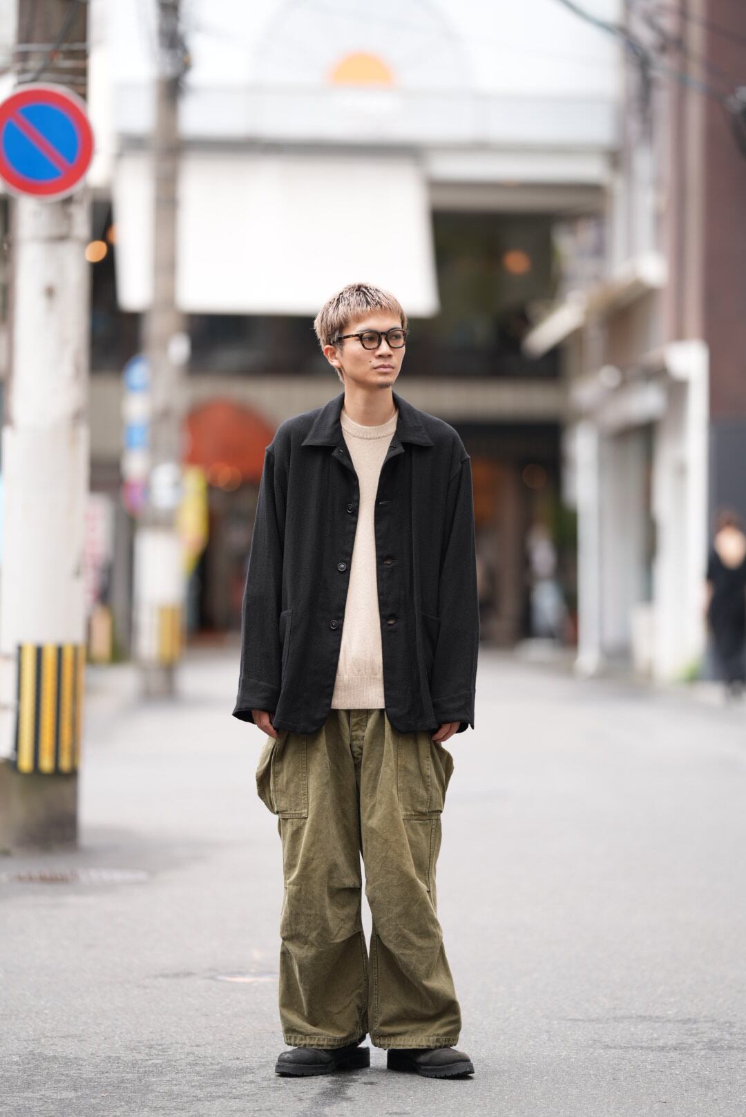 K　早い者勝ち！　A.P.C. カーキ ウールシャツ L クリーニング済 K様専用 早い者勝ち！ A.P.C. カーキ ウールシャツ L