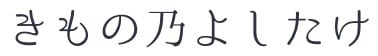 きもの乃よしたけ
