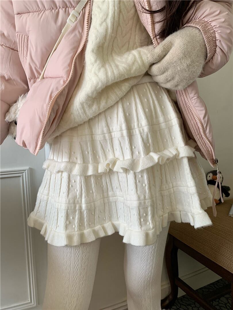 ケーキガーリーニットスカート LK1806
