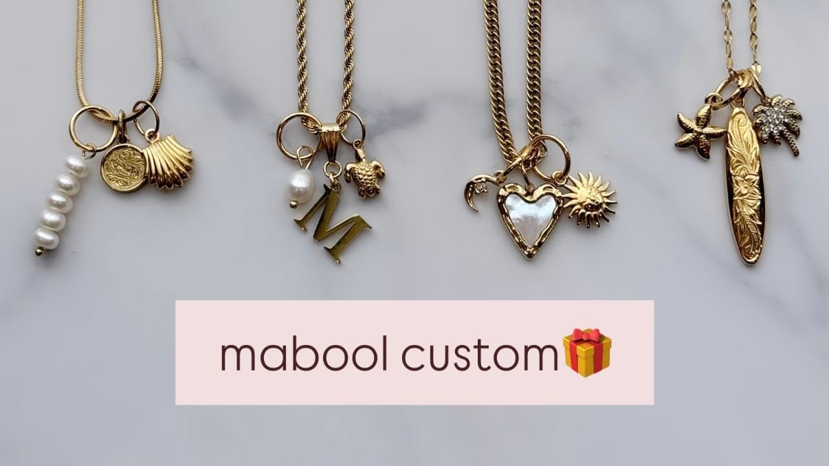 ミニリストアクセサリー(お守り) mabool(マブール）チャームカスタムOK/チェーン選べる/大人