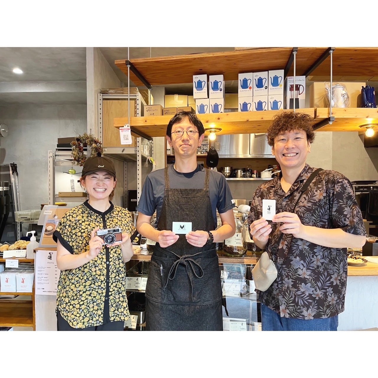 【実機を実際に見て触れる！】
東京都目黒区にある素敵なコーヒーショップ『waku coffee roaster』さんにてサンプル品の展示ブースを展開しております