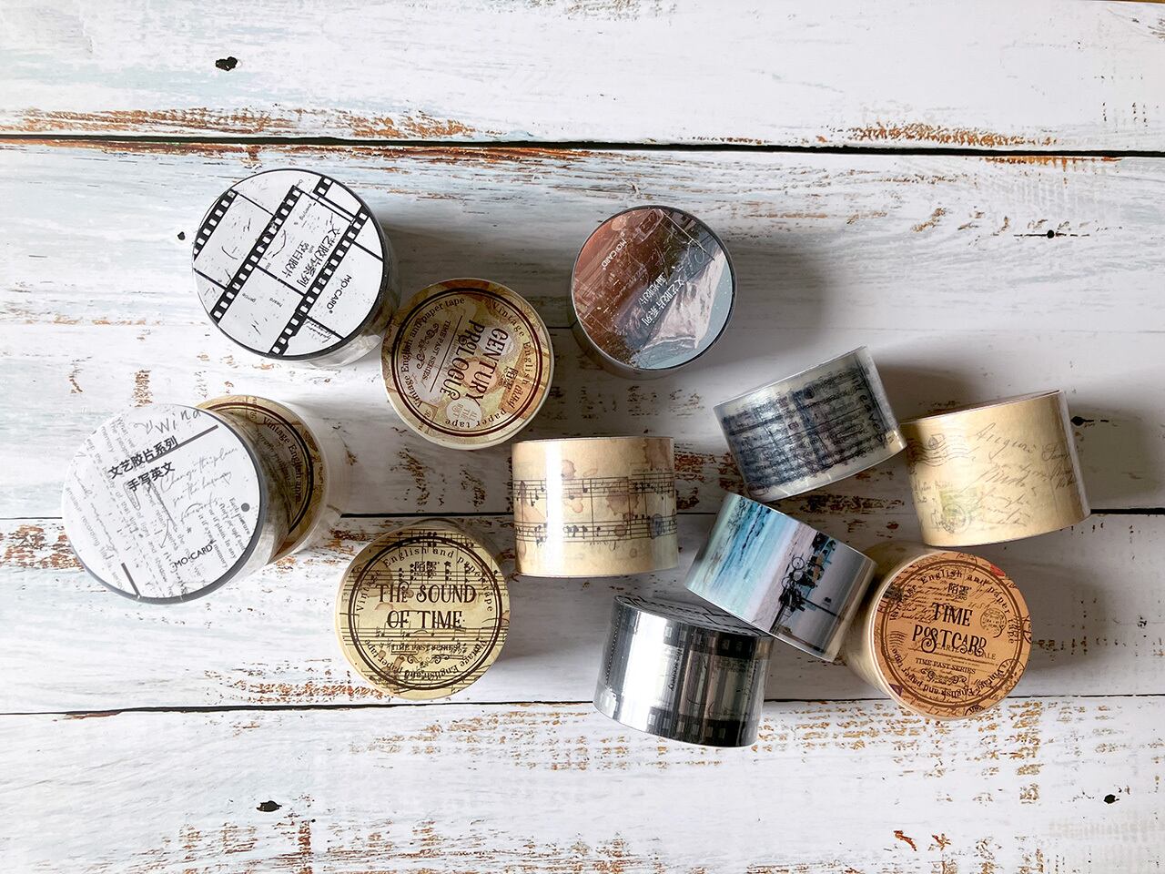 海外マステ 1ループ 切り売り① 70種 まとめ売り PETテープ