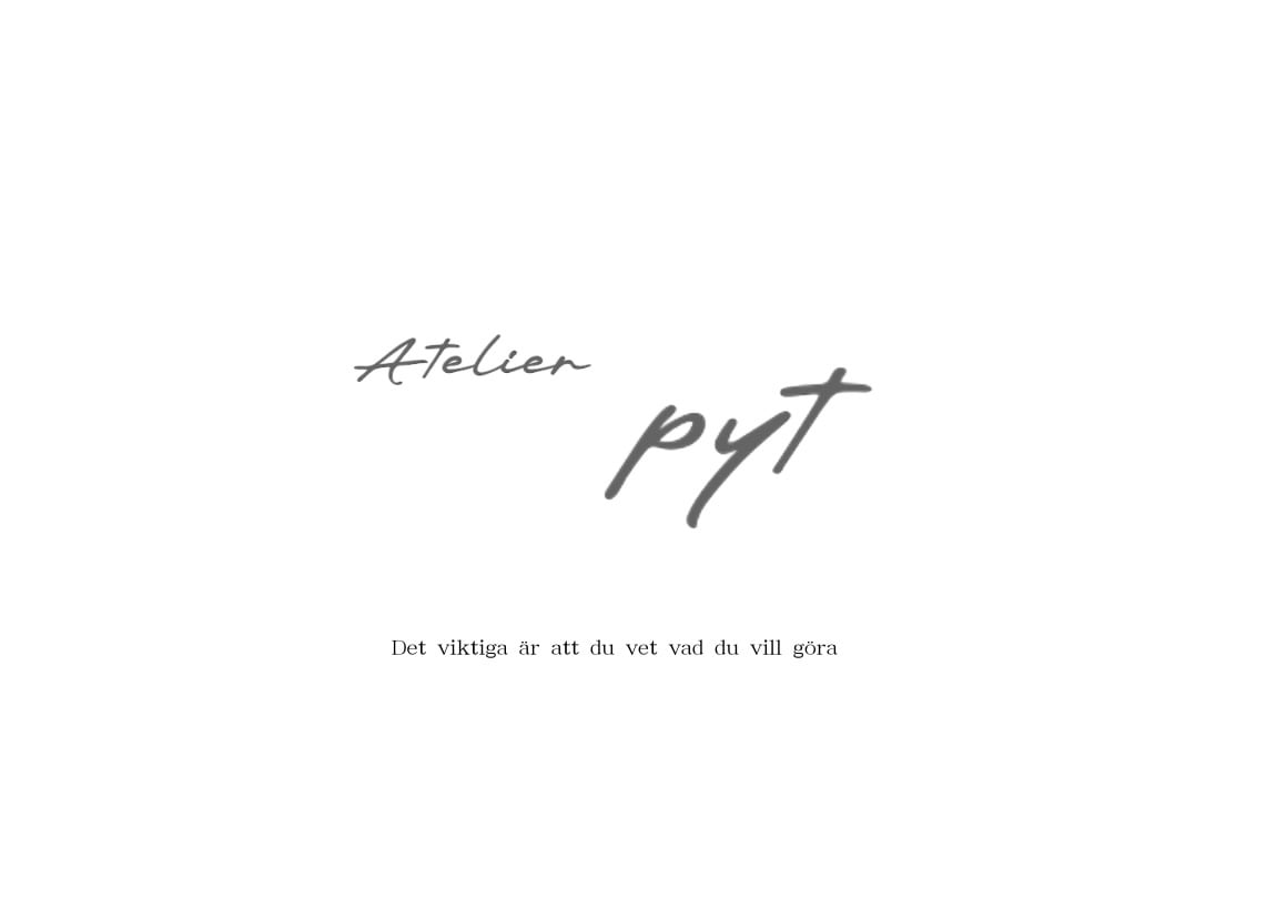 Atelier pyt