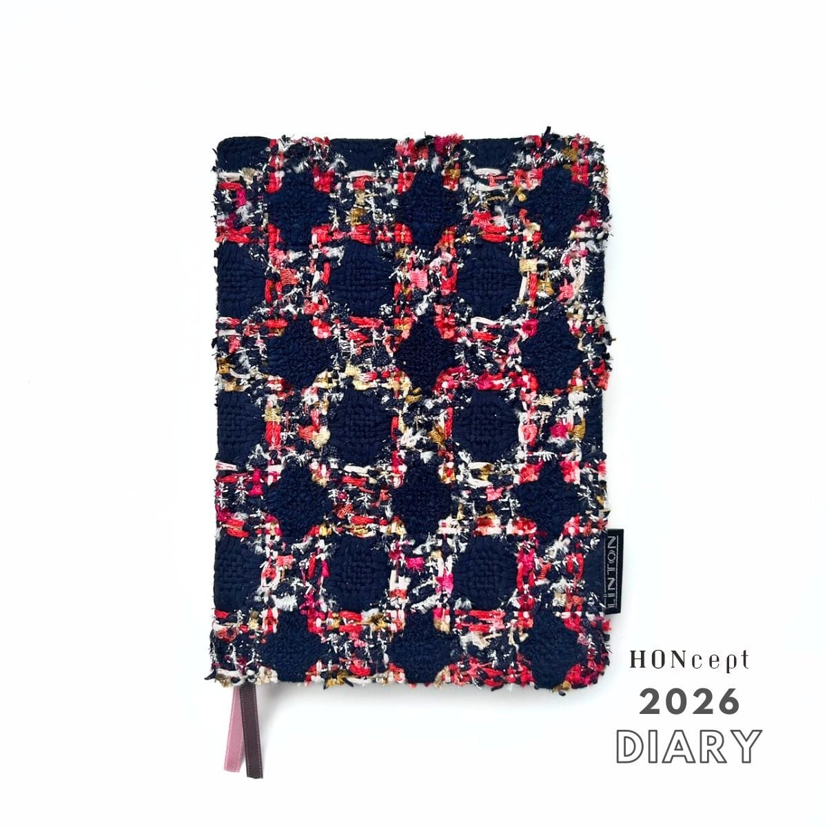 【2026ダイアリー】Diary LINTON（リントンツイード）生地使用　特別仕様シリーズ　ネイビー×ミックスカラー