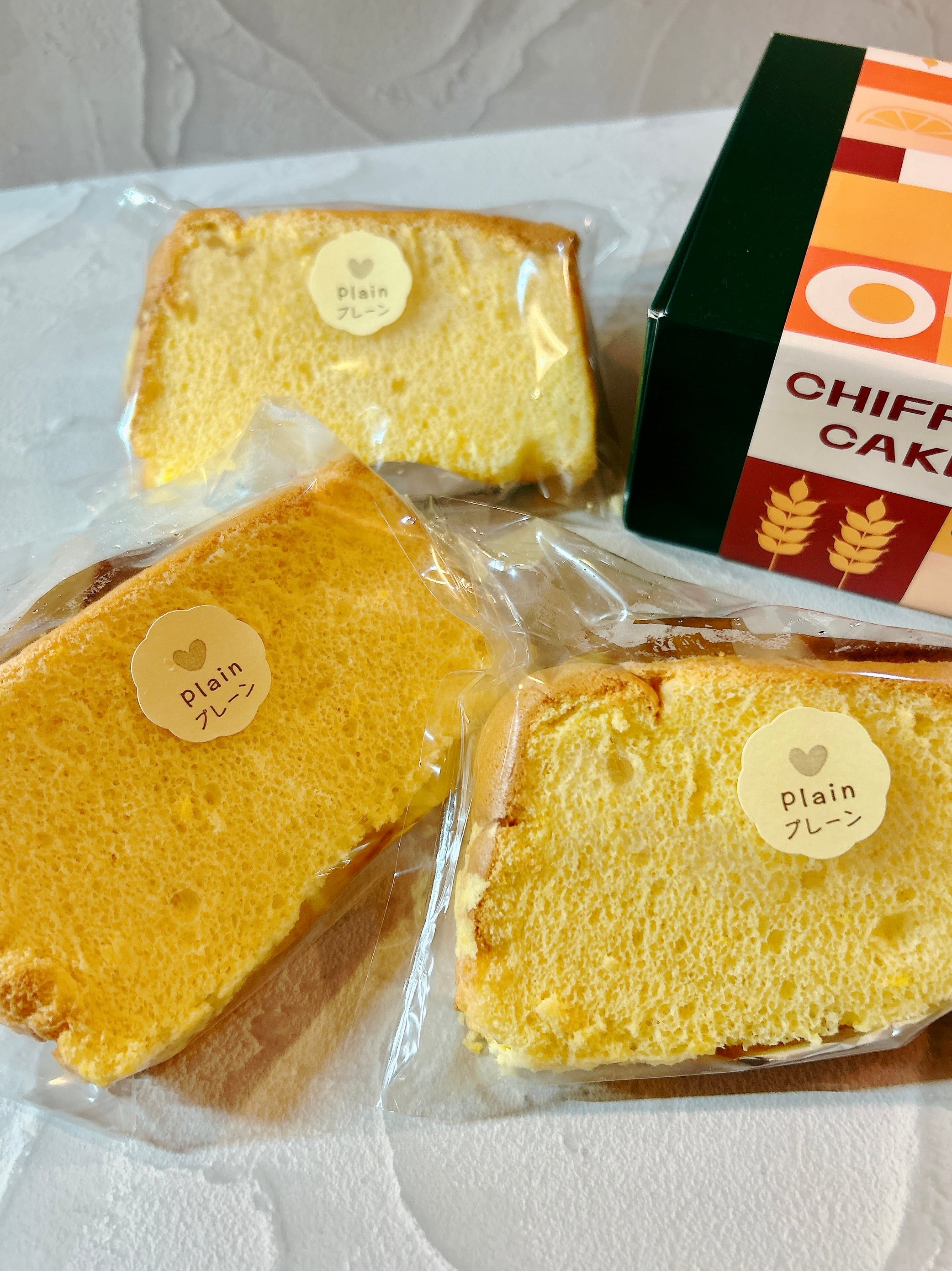 シフォンケーキ　3個入り（プレーン）