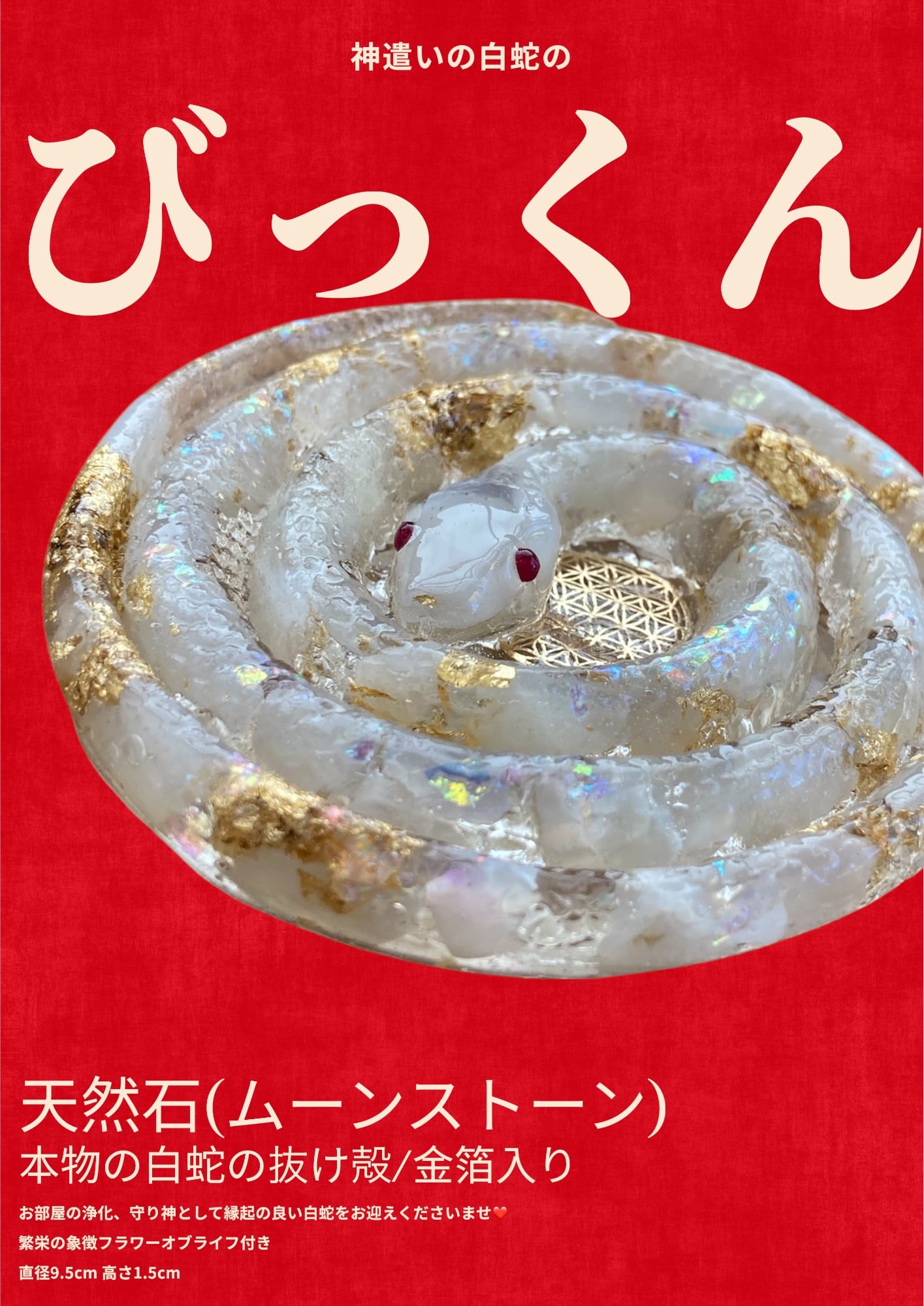 神遣いの白蛇 びっくん