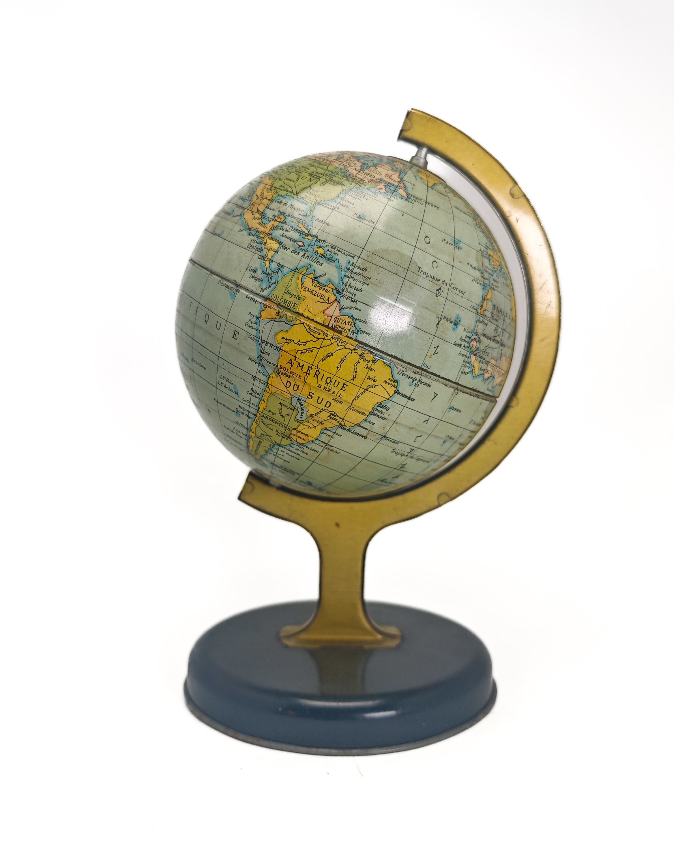ヴィンテージ雑貨<br>
CHAD VALLEY ブリキ地球儀
<br>
（シリアルナンバー入り）