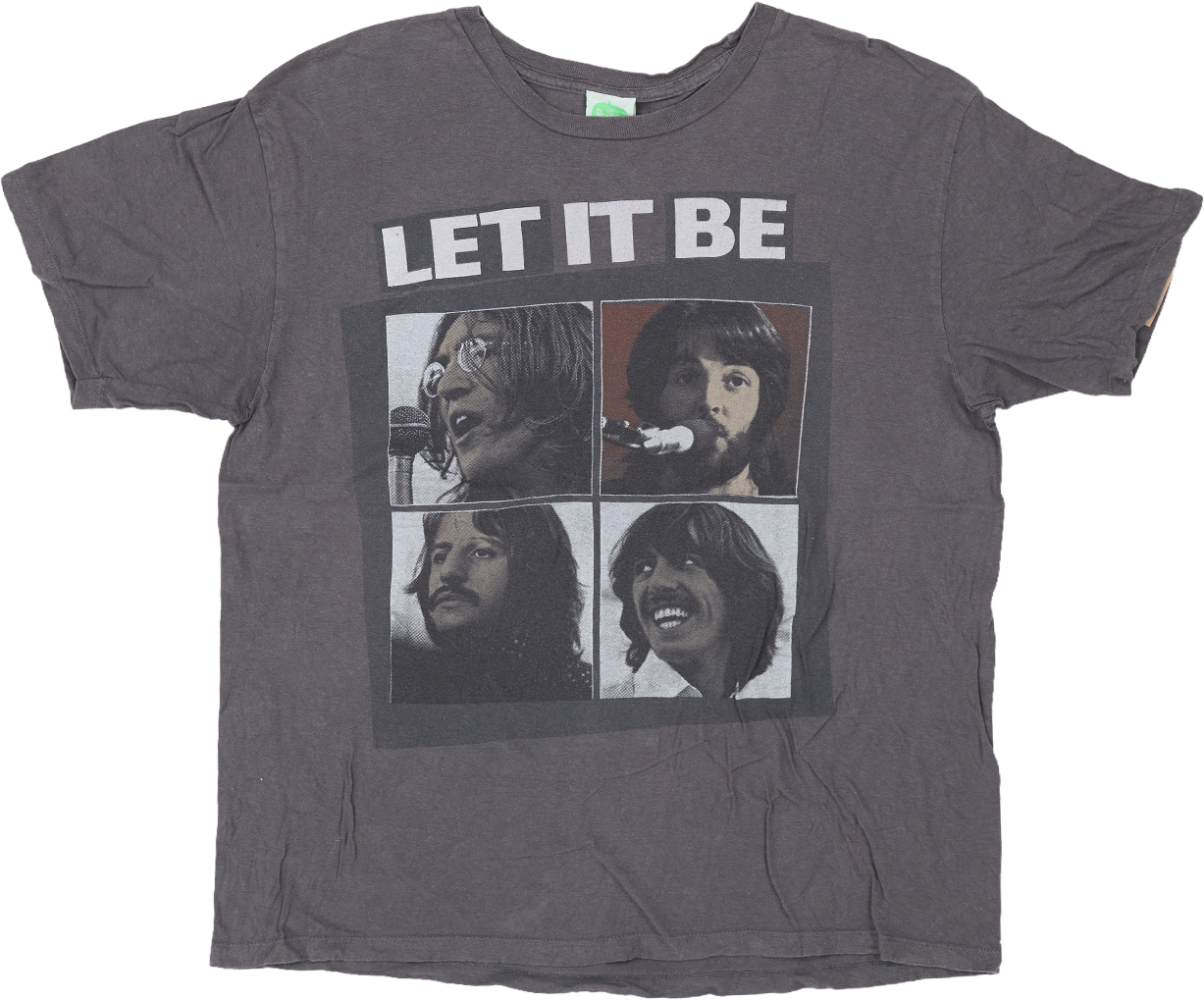 古着   <br>2005 BEATLES LET IT BE APPLE TAG PHOTO T