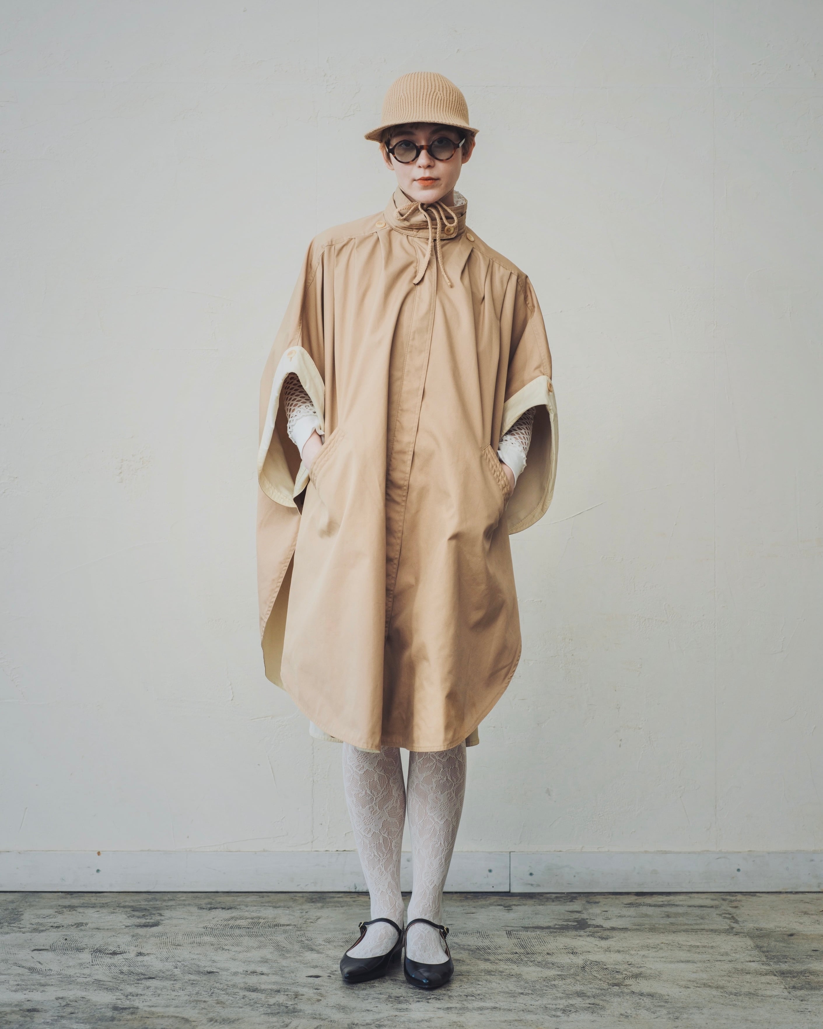 【M】オリエントミリナリー　フーティー　ベージュ ORIENT MILLINERY ニット帽 ニットキャップ HOOTIE「フーティー