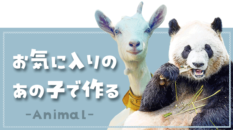 お気に入りのあの子(動物)で作る