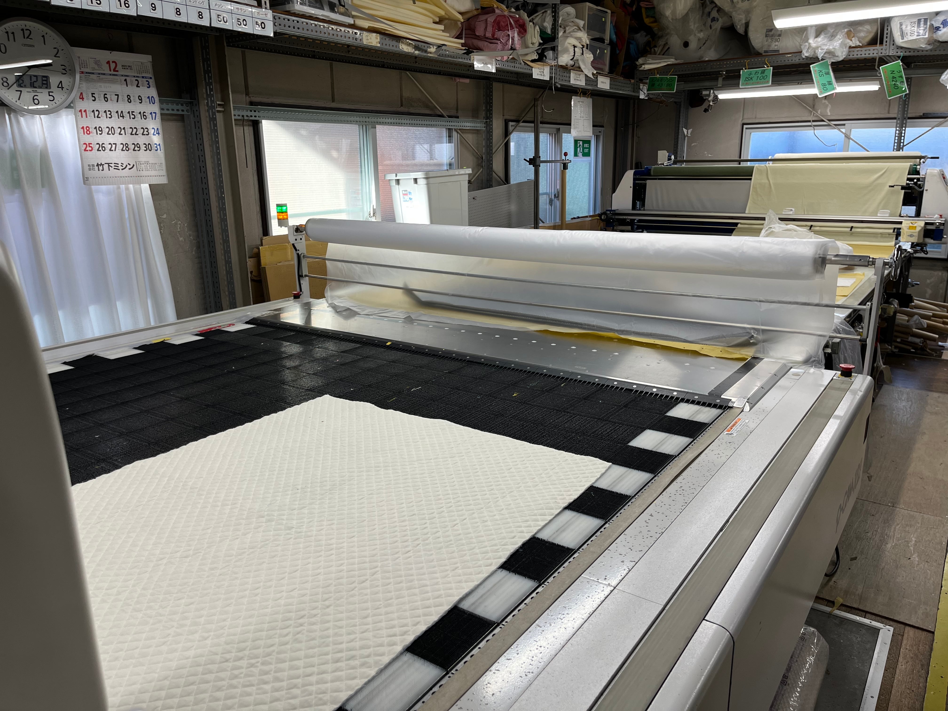 機械カットで裁断