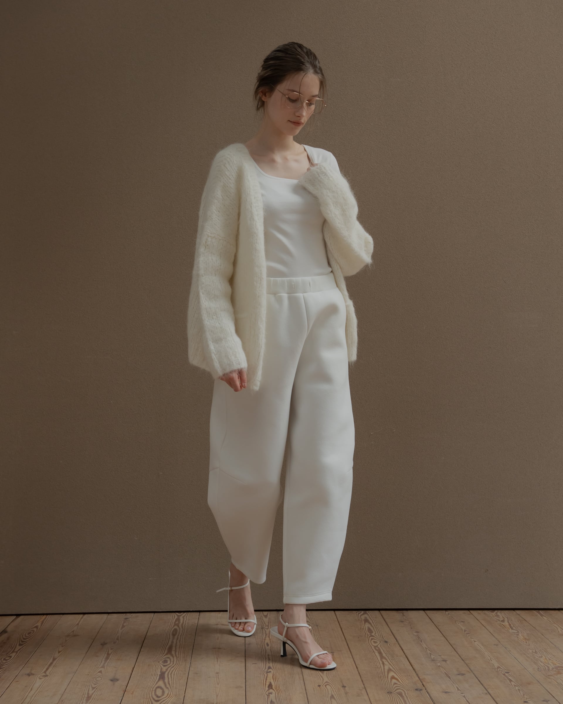 美品✨2025ss Pois ポワ　スプラッシュブルゾン　ホワイト LOOKBOOK | pois