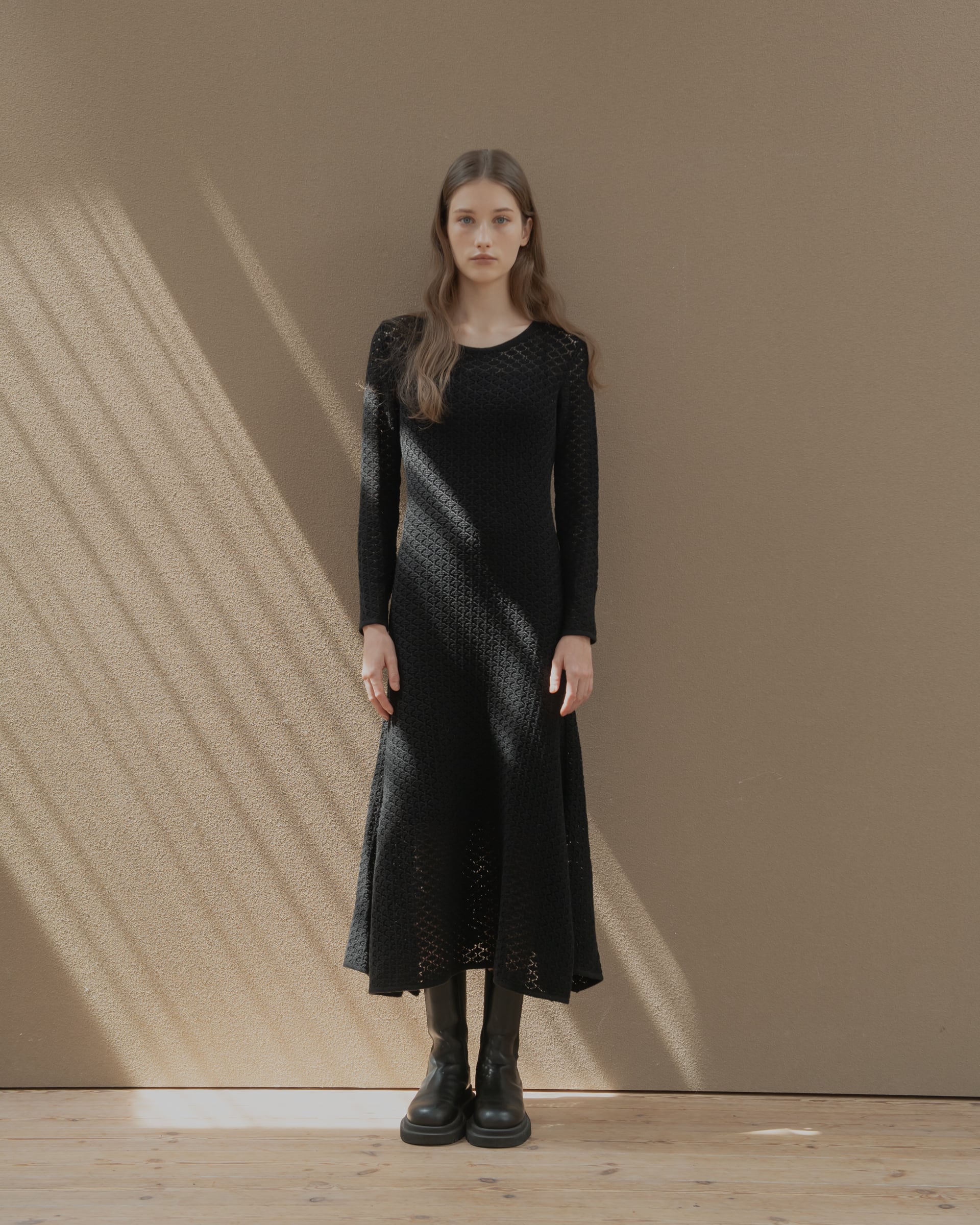 【試着のみ】pois ポワ　メローキャミ　ブラック LOOKBOOK | pois