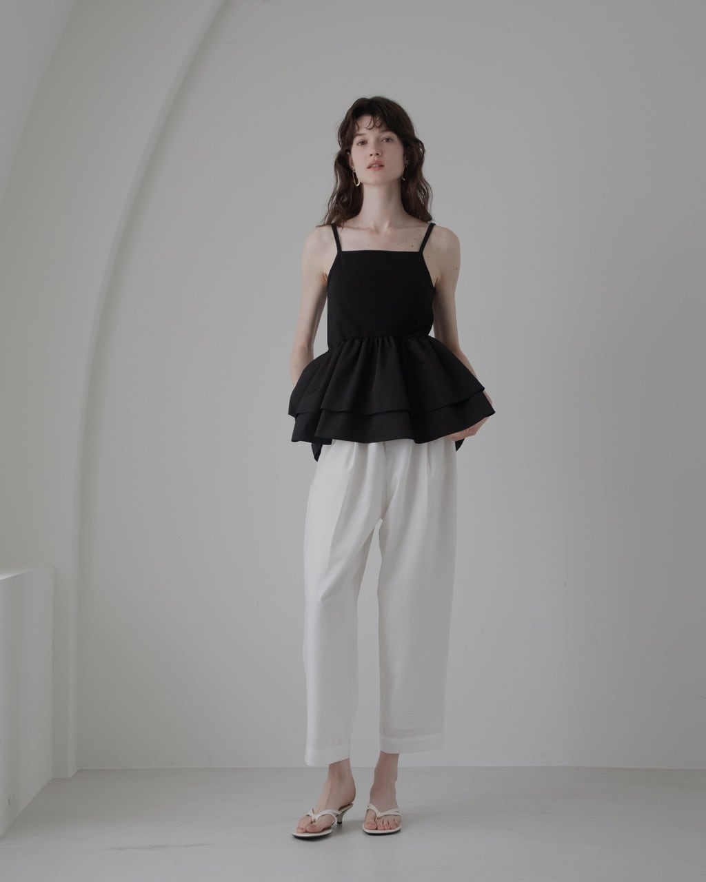ポワ　pois airy 2way blouse 白　新品タグ付き LOOKBOOK | pois