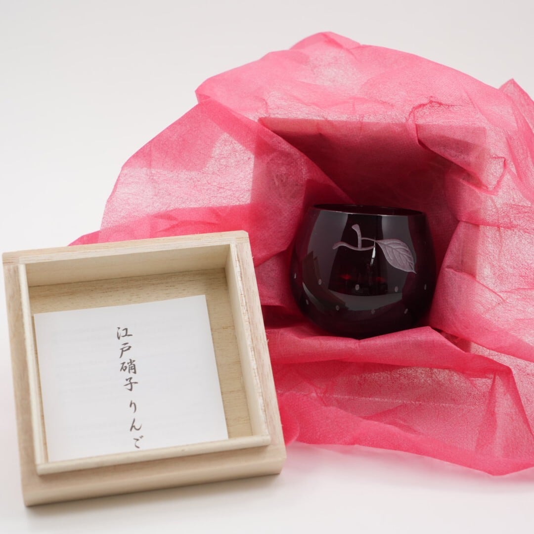 江戸硝子 りんご