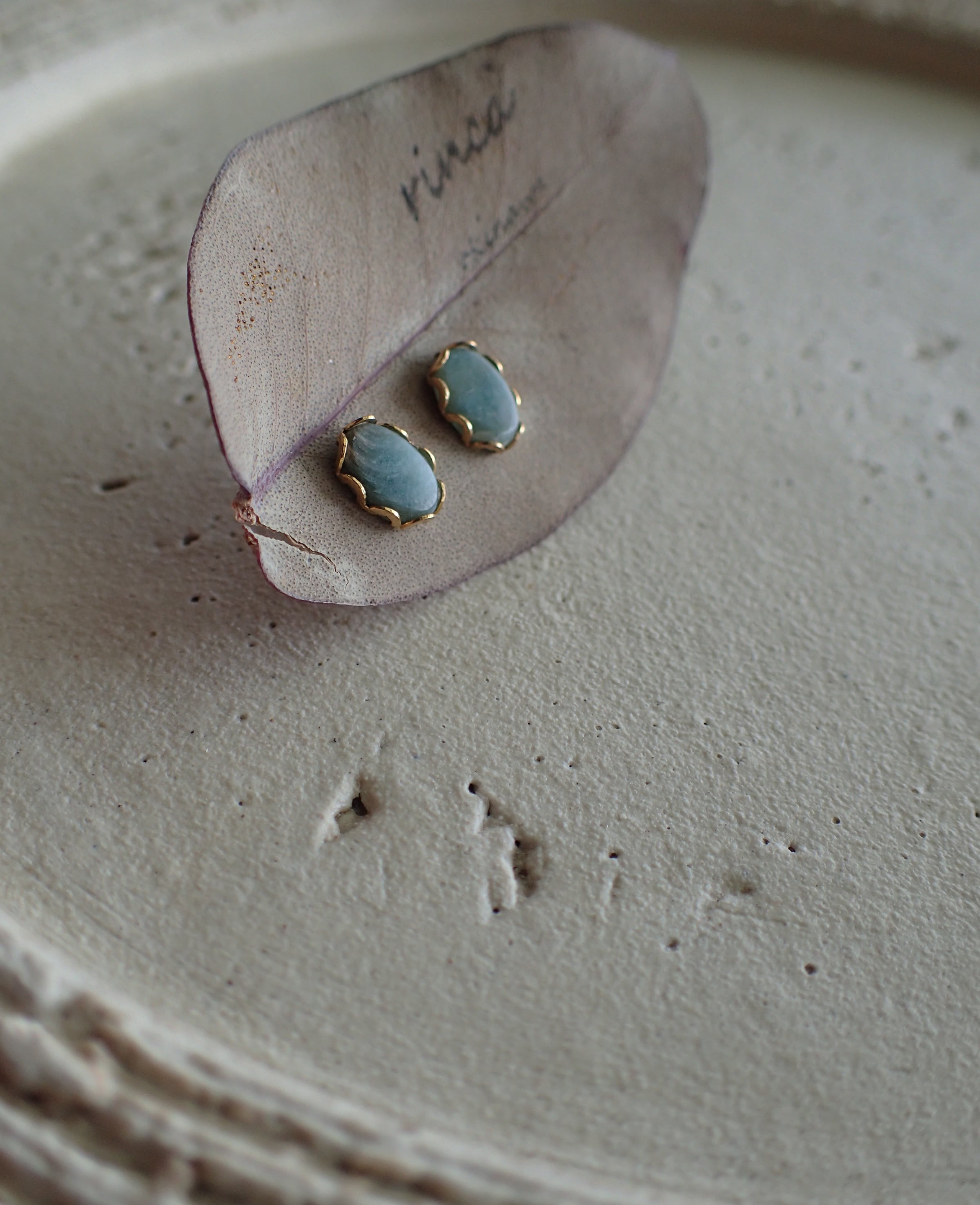 classic shell pierce【夜光貝BLUE】