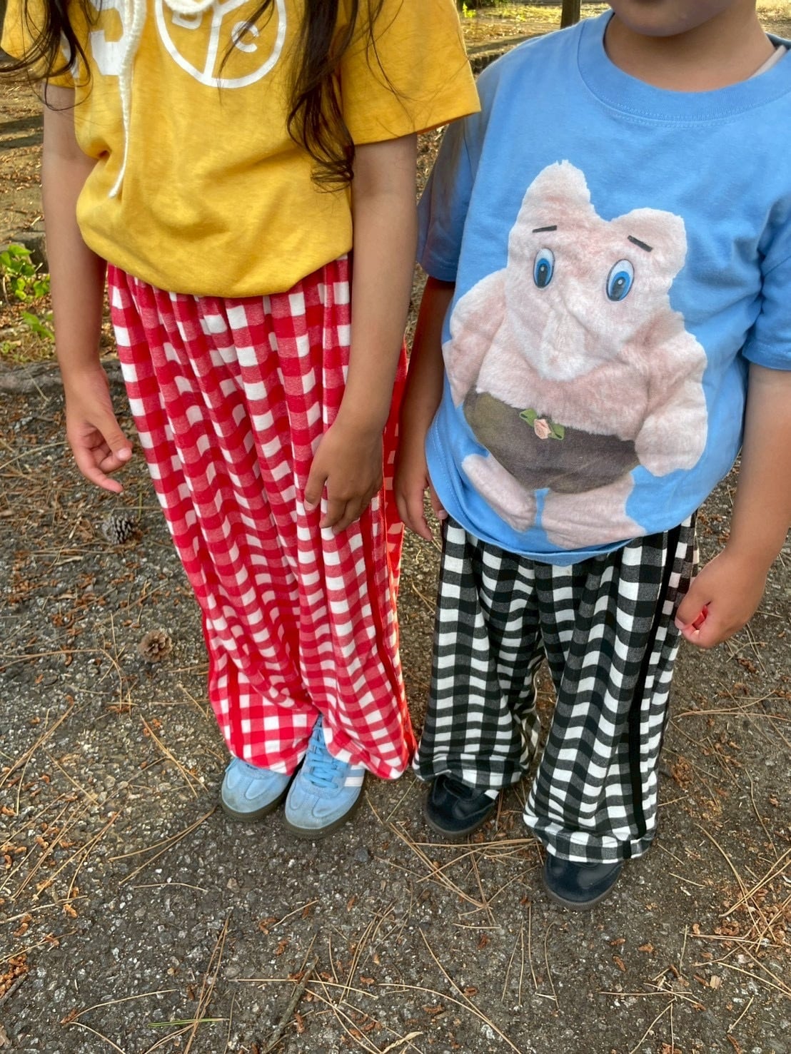 Checked pants