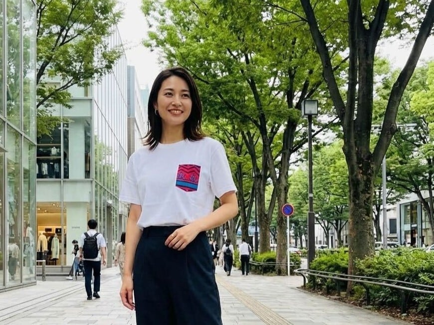 アフリカ布×ポケットTシャツ