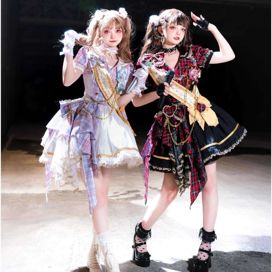 ネイビー チュールドレス コスプレ　ロリータ ロリータファッション通販 SEASONZ〜ロリータから地雷系まで揃う