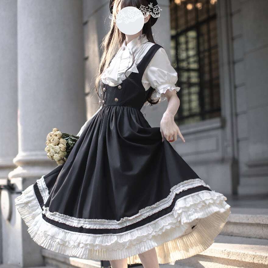 Secret Honey ゴスロリ ロリィタ フリフリ ワンピース 地雷系 Secret Honey ゴスロリ ロリィタ フリフリ ワンピース 地雷系