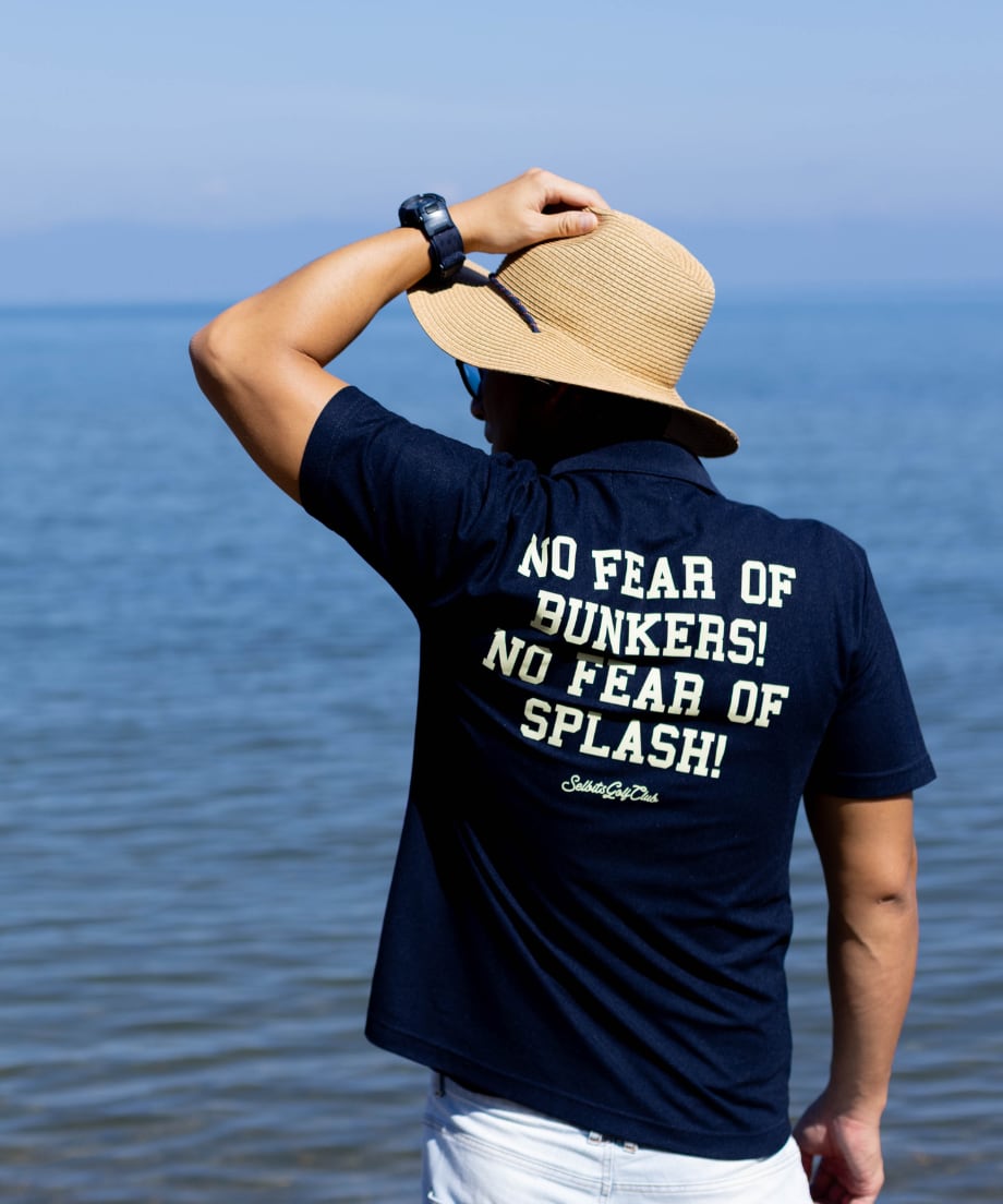 NO BUNKERS NO SPLASH Polo ”Navy”